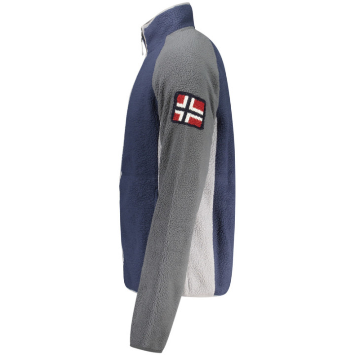 SWEAT-SHIRT ZIPPÉ BLEU POUR HOMME NORVÈGE 1963