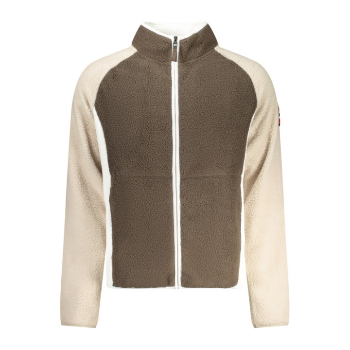 Sweat-shirt zippé marron pour homme Norvège 1963