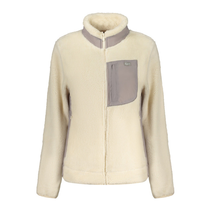 SWEAT-SHIRT BLANC À FERMETURE ÉCLAIR POUR FEMMES NORVÈGE 1963