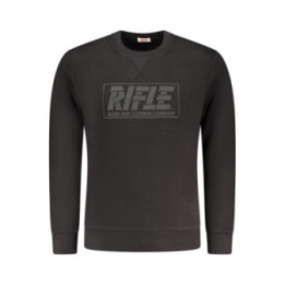 SWEAT-SHIRT NOIR À FERMETURE ÉCLAIR POUR HOMMES RIFLE