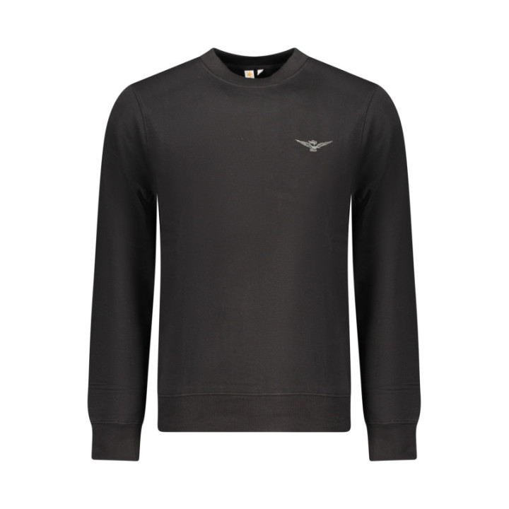 SWEAT-SHIRT NOIR À FERMETURE ÉCLAIR POUR HOMMES DE L'ACADÉMIE MILITAIRE
