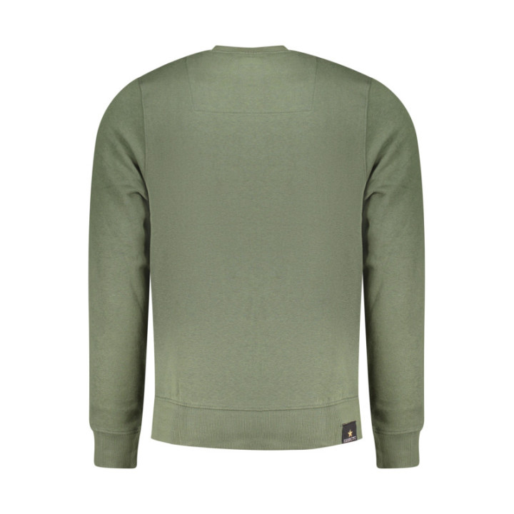 SWEAT-SHIRT ZIPPÉ POUR HOMMES DE L'ACADÉMIE MILITAIRE, VERT