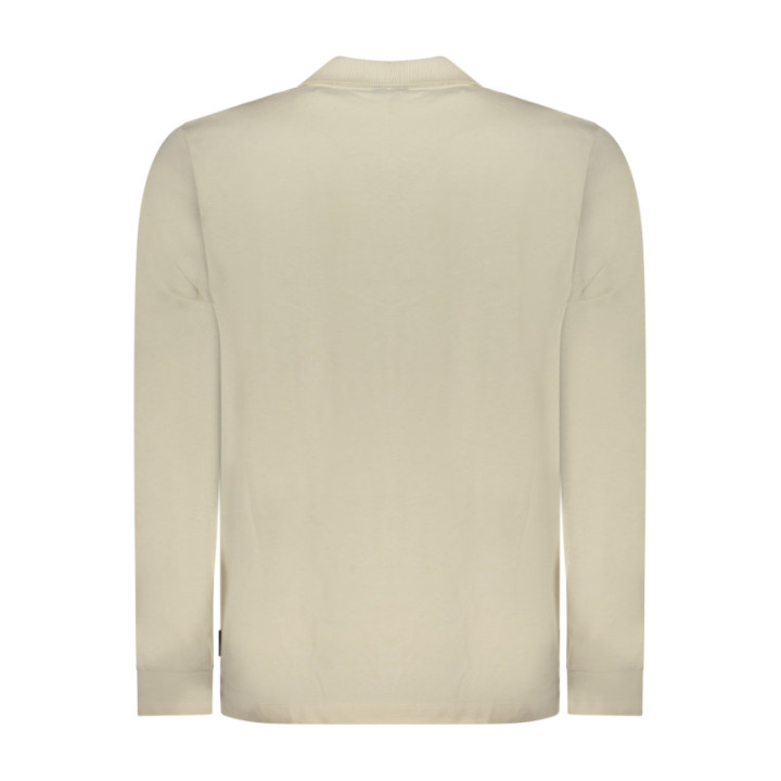 T-shirt beige à manches longues pour homme US GRAND