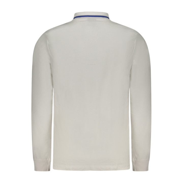 Polo blanc à manches longues pour homme, Norvège 1963