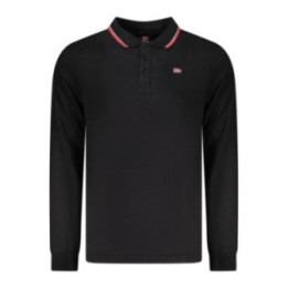 Polo homme à manches longues, Norvège 1963, noir
