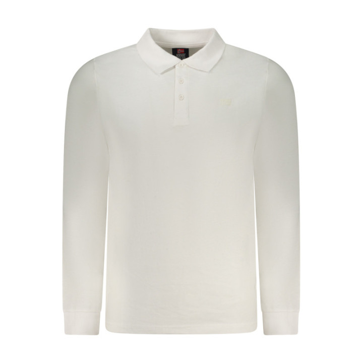 Polo blanc à manches longues pour homme, Norvège 1963