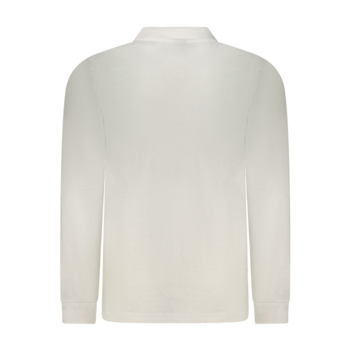 Polo blanc à manches longues pour homme, Norvège 1963