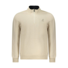 SWEAT-SHIRT BEIGE À FERMETURE ÉCLAIR POUR HOMME US GRAND