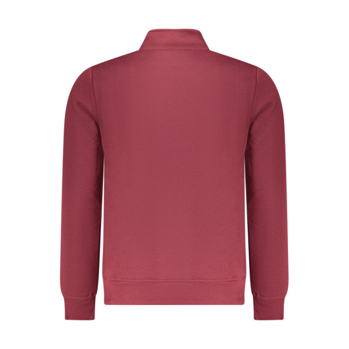 SWEAT-SHIRT ROUGE À FERMETURE ÉCLAIR POUR HOMME US GRAND