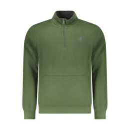 SWEAT-SHIRT VERT À FERMETURE ÉCLAIR POUR HOMME US GRAND