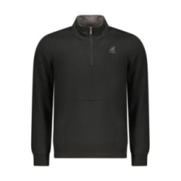 SWEAT-SHIRT NOIR À FERMETURE ÉCLAIR POUR HOMME US GRAND