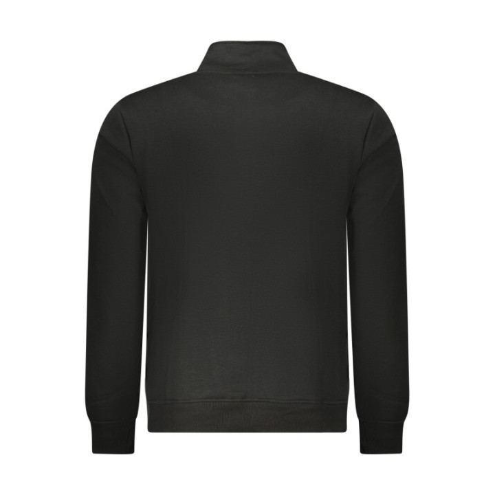 SWEAT-SHIRT NOIR À FERMETURE ÉCLAIR POUR HOMME US GRAND