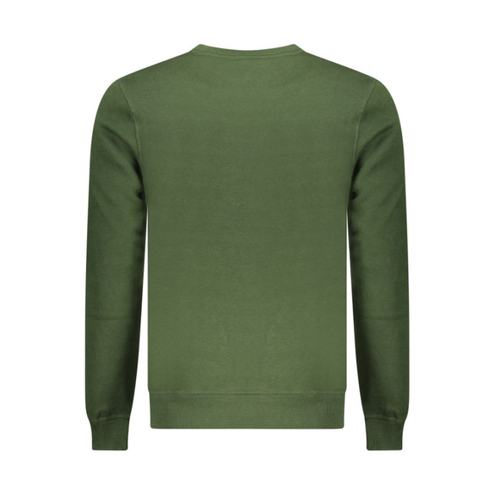 SWEAT-SHIRT VERT À FERMETURE ÉCLAIR POUR HOMME US GRAND