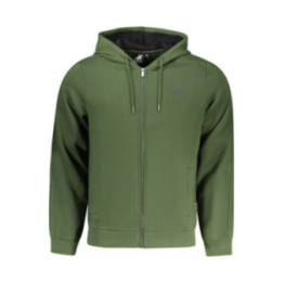SWEAT-SHIRT VERT À FERMETURE ÉCLAIR POUR HOMME US GRAND