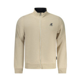 SWEAT-SHIRT BEIGE À FERMETURE ÉCLAIR POUR HOMME US GRAND