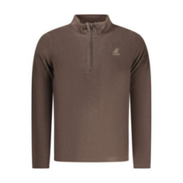 SWEAT-SHIRT FERMETURE ÉCLAIR MARRON POUR HOMME US GRAND