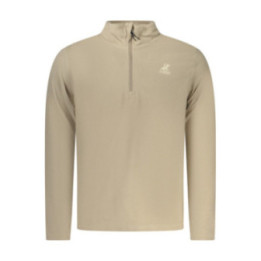 SWEAT-SHIRT BEIGE À FERMETURE ÉCLAIR POUR HOMME US GRAND