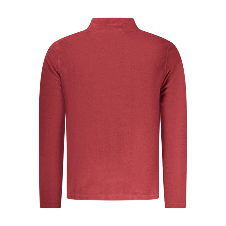 SWEAT-SHIRT ROUGE À FERMETURE ÉCLAIR POUR HOMME US GRAND