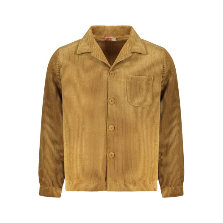 CHEMISE À MANCHES LONGUES MARRON POUR HOMME, À MOTIFS DE FUSIL