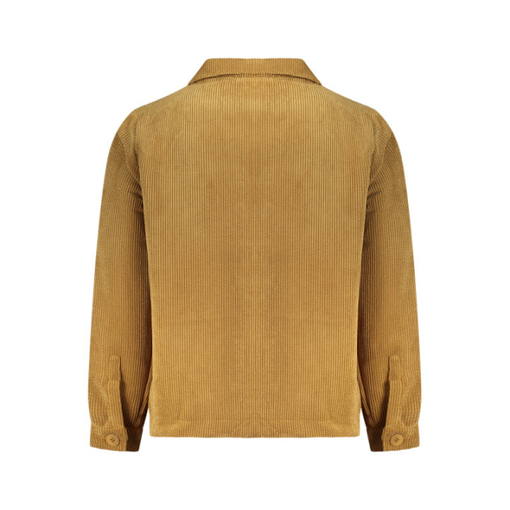 CHEMISE À MANCHES LONGUES MARRON POUR HOMME, À MOTIFS DE FUSIL