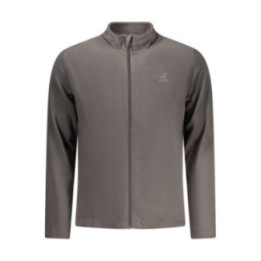 SWEAT-SHIRT GRIS À FERMETURE ÉCLAIR POUR HOMME US GRAND