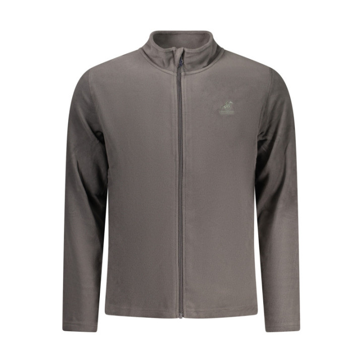 SWEAT-SHIRT GRIS À FERMETURE ÉCLAIR POUR HOMME US GRAND