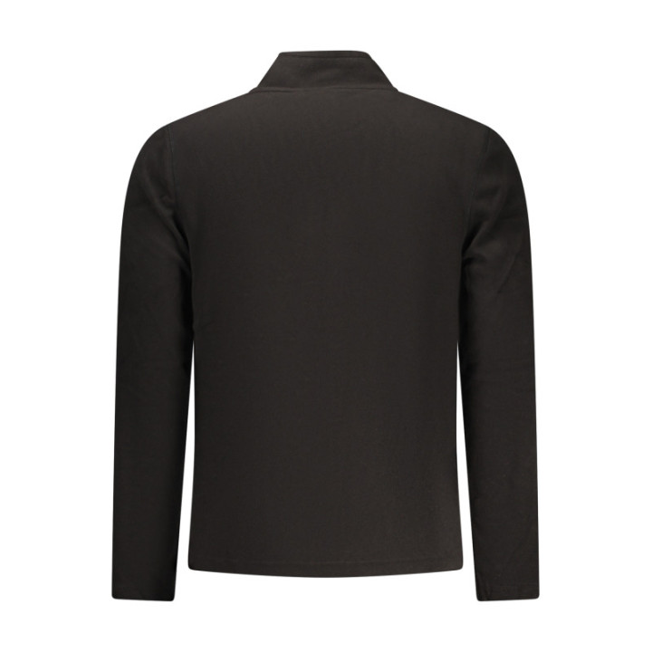SWEAT-SHIRT NOIR À FERMETURE ÉCLAIR POUR HOMME US GRAND