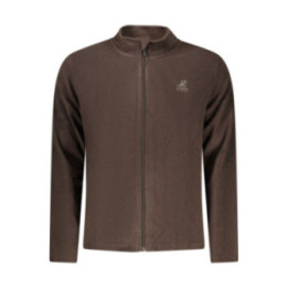SWEAT-SHIRT FERMETURE ÉCLAIR MARRON POUR HOMME US GRAND