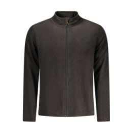 SWEAT-SHIRT NOIR À FERMETURE ÉCLAIR POUR HOMME US GRAND