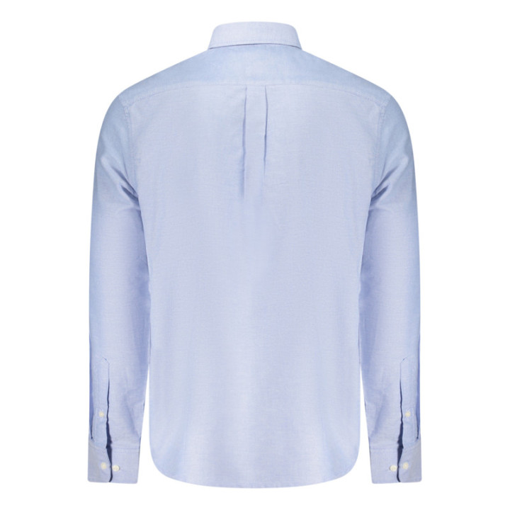 Chemise à manches longues pour homme, Norvège 1963, bleue