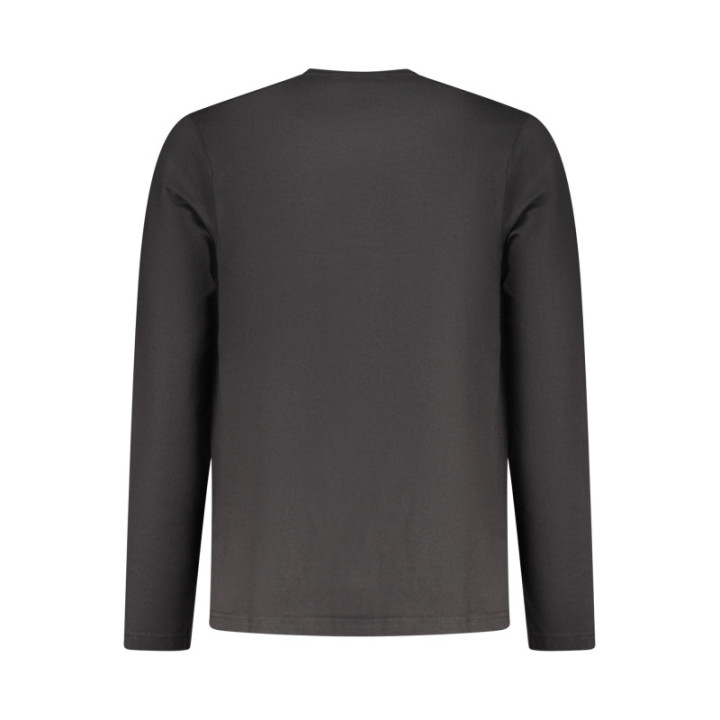 T-shirt à manches longues noir pour homme Coveri Moving