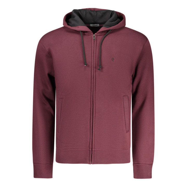 SWEAT-SHIRT ROUGE À FERMETURE ÉCLAIR POUR HOMME COVERI MOVING
