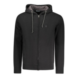 SWEAT-SHIRT NOIR À FERMETURE ÉCLAIR POUR HOMME COVERI MOVING