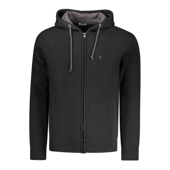 SWEAT-SHIRT NOIR À FERMETURE ÉCLAIR POUR HOMME COVERI MOVING