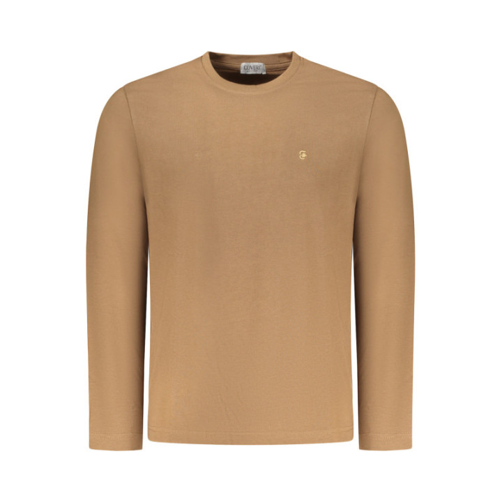 T-shirt à manches longues pour homme Coveri Moving, marron