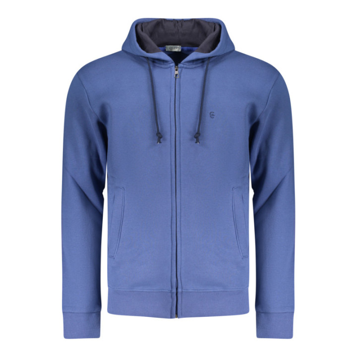SWEAT-SHIRT BLEU À FERMETURE ÉCLAIR POUR HOMME COVERI MOVING