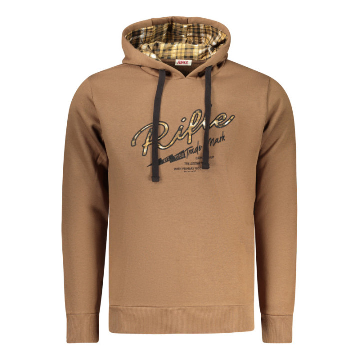 SWEAT-SHIRT FERMETURE ÉCLAIR POUR HOMME RIFLE MARRON