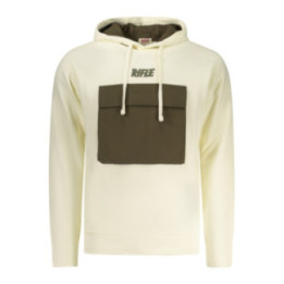SWEAT-SHIRT BLANC À FERMETURE ÉCLAIR RIFLE POUR HOMME