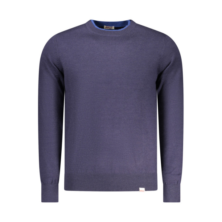 Chemise bleue homme à motif fusil