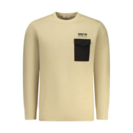 SWEAT-SHIRT ZIPPÉ HOMME BEIGE