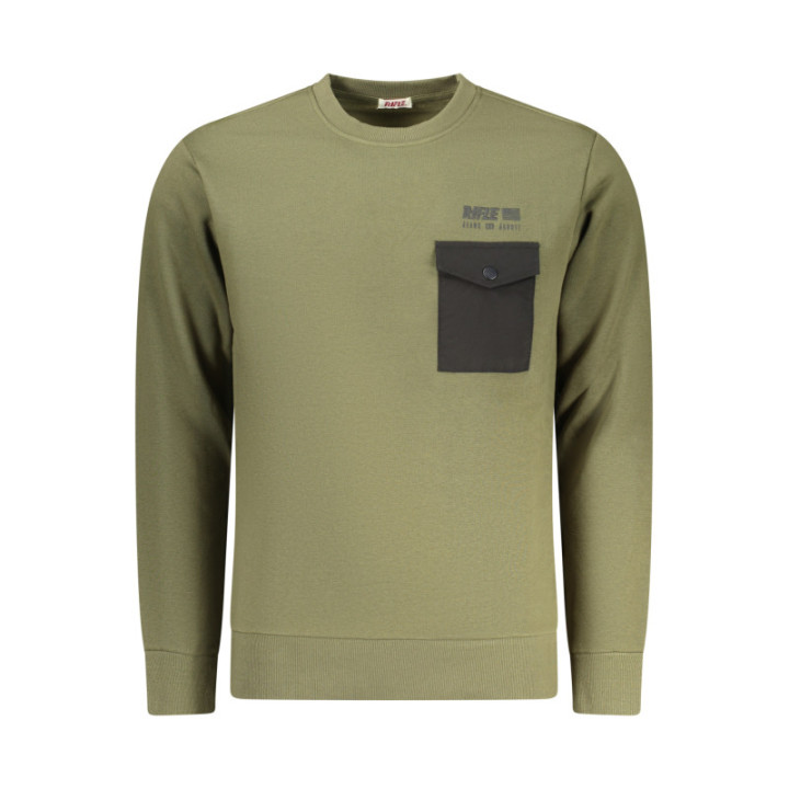 SWEAT-SHIRT FERMETURE ÉCLAIR VERT POUR HOMME RIFLE