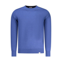 Chemise bleue homme à motif fusil