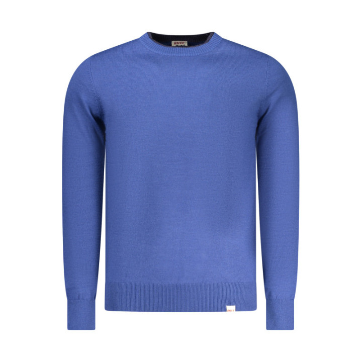Chemise bleue homme à motif fusil
