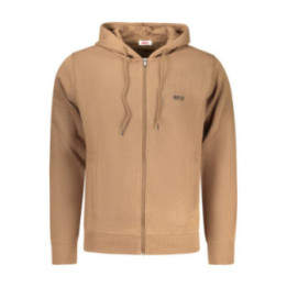 SWEAT-SHIRT FERMETURE ÉCLAIR MARRON POUR HOMME RIFLE
