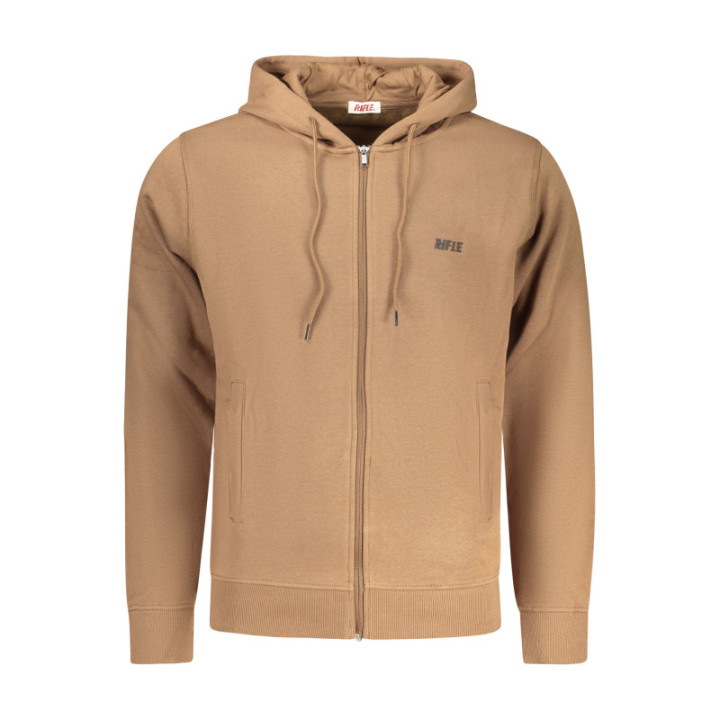 SWEAT-SHIRT FERMETURE ÉCLAIR MARRON POUR HOMME RIFLE