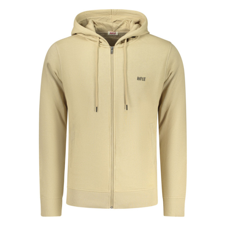 SWEAT-SHIRT ZIPPÉ HOMME BEIGE