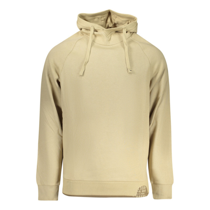 SWEAT-SHIRT ZIPPÉ HOMME BEIGE