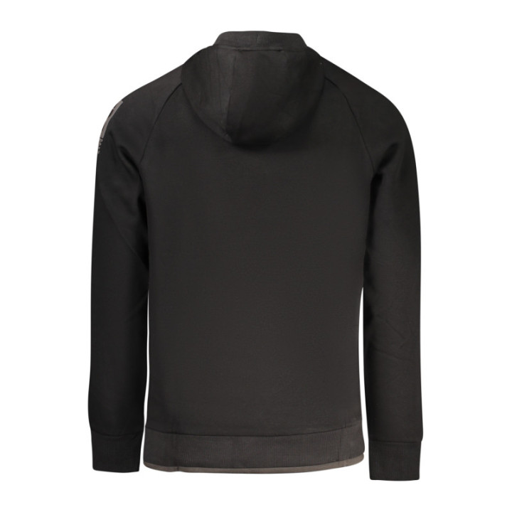 SWEAT-SHIRT NOIR À FERMETURE ÉCLAIR POUR HOMME RIFLE