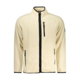 SWEAT-SHIRT BLANC À FERMETURE ÉCLAIR POUR HOMME US GRAND