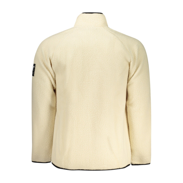 SWEAT-SHIRT BLANC À FERMETURE ÉCLAIR POUR HOMME US GRAND